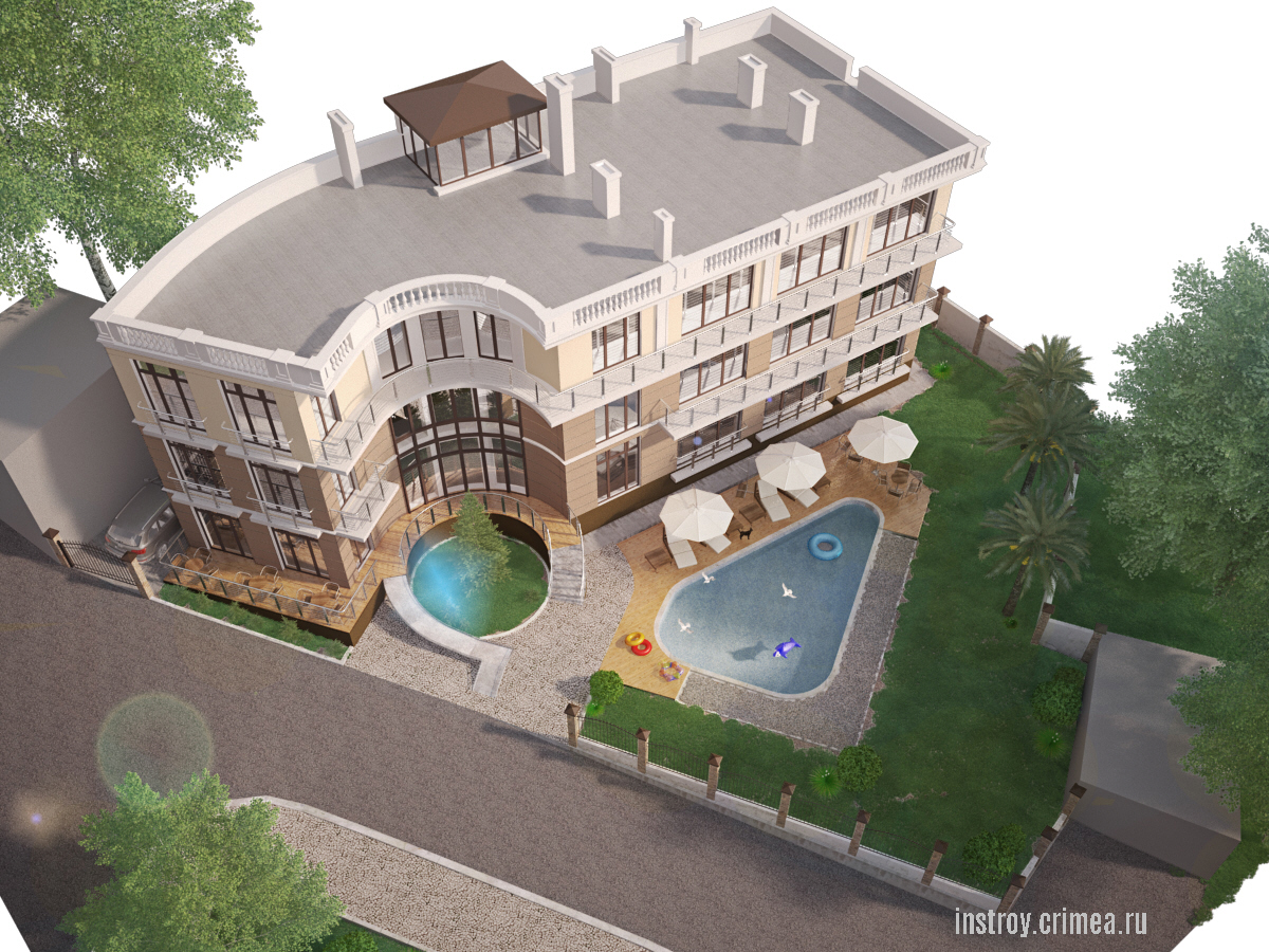 Проект гостиницы на ЮБК - Проектная компания ИНстрой, Симферополь