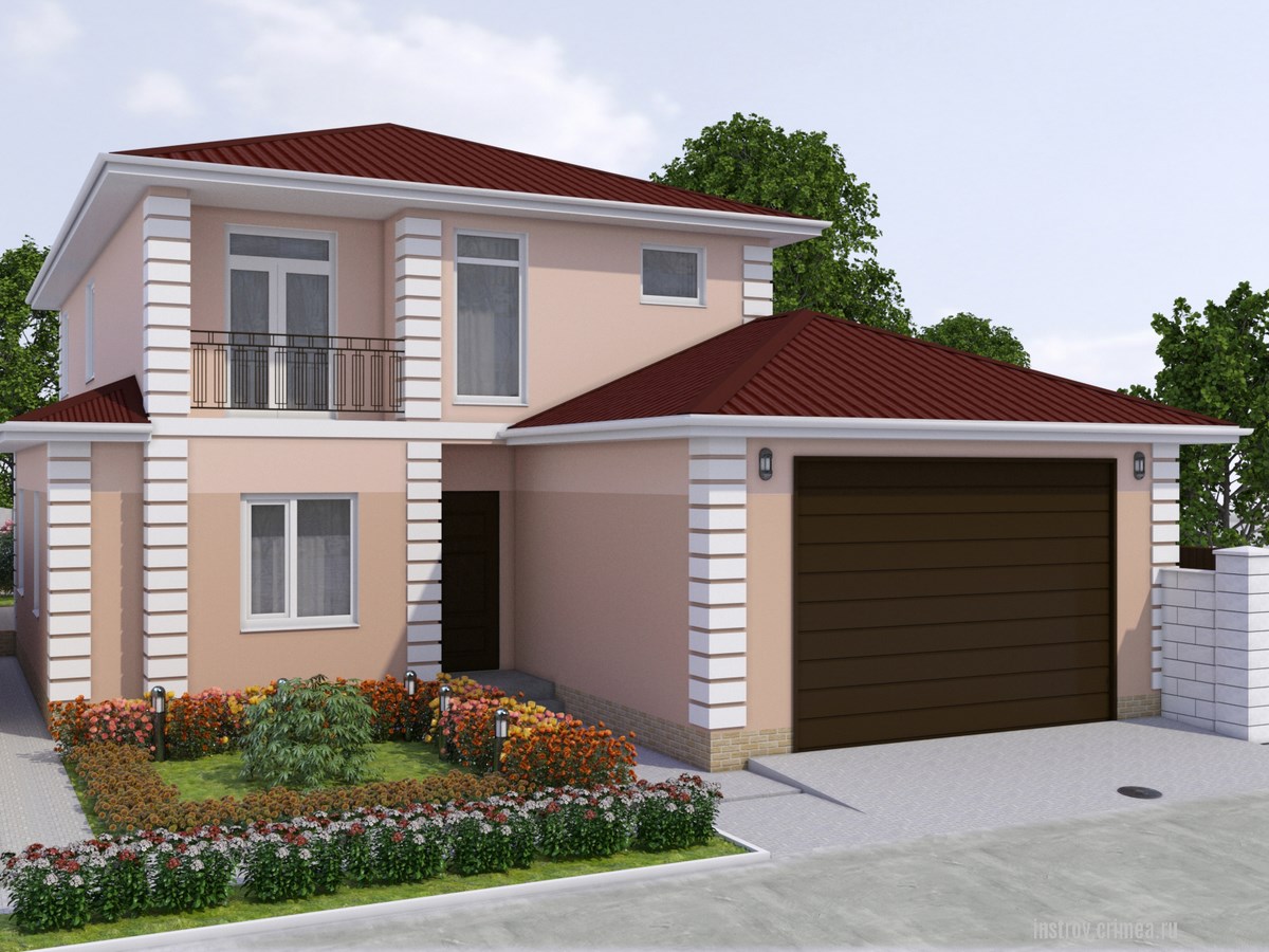 Проектирование 2-этажных домов в Симферополе, Севастополе Крыму. Проект жилого дома –Ялта, Евпатория  Бахчисарай