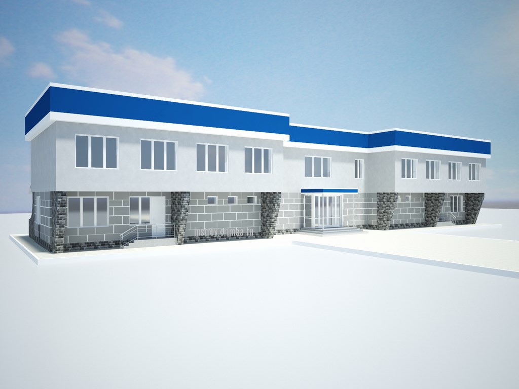 Проект здания административно-хозяйственного корпуса РСК "Локомотив" - Симферополь, Севастополь, Евпатория, Бахчисарай, Ялта