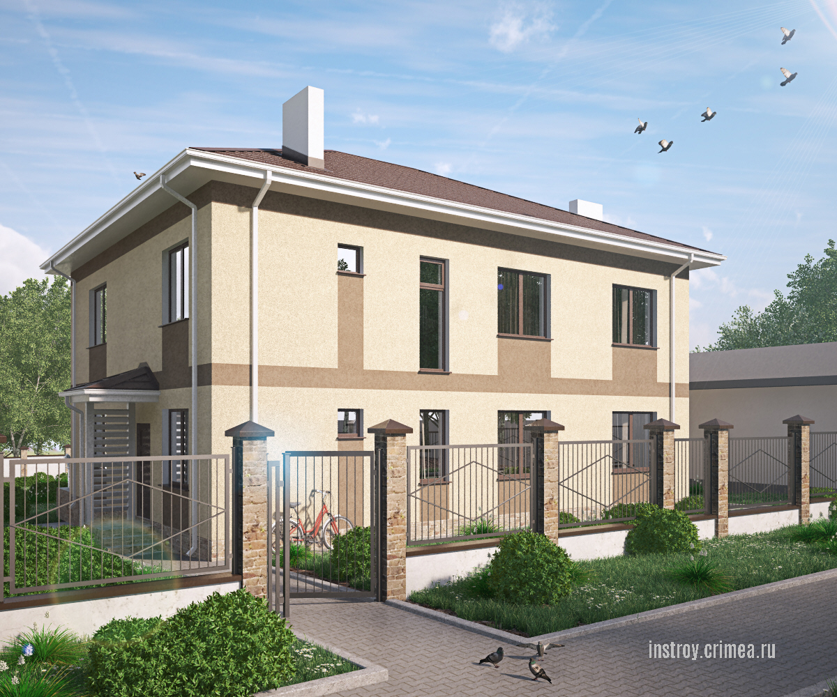 Заказать проект 2-этажного дома. Симферополь, Севастополь, Ялта, Джанкой, Евпатория, Бахчисарай, Крым