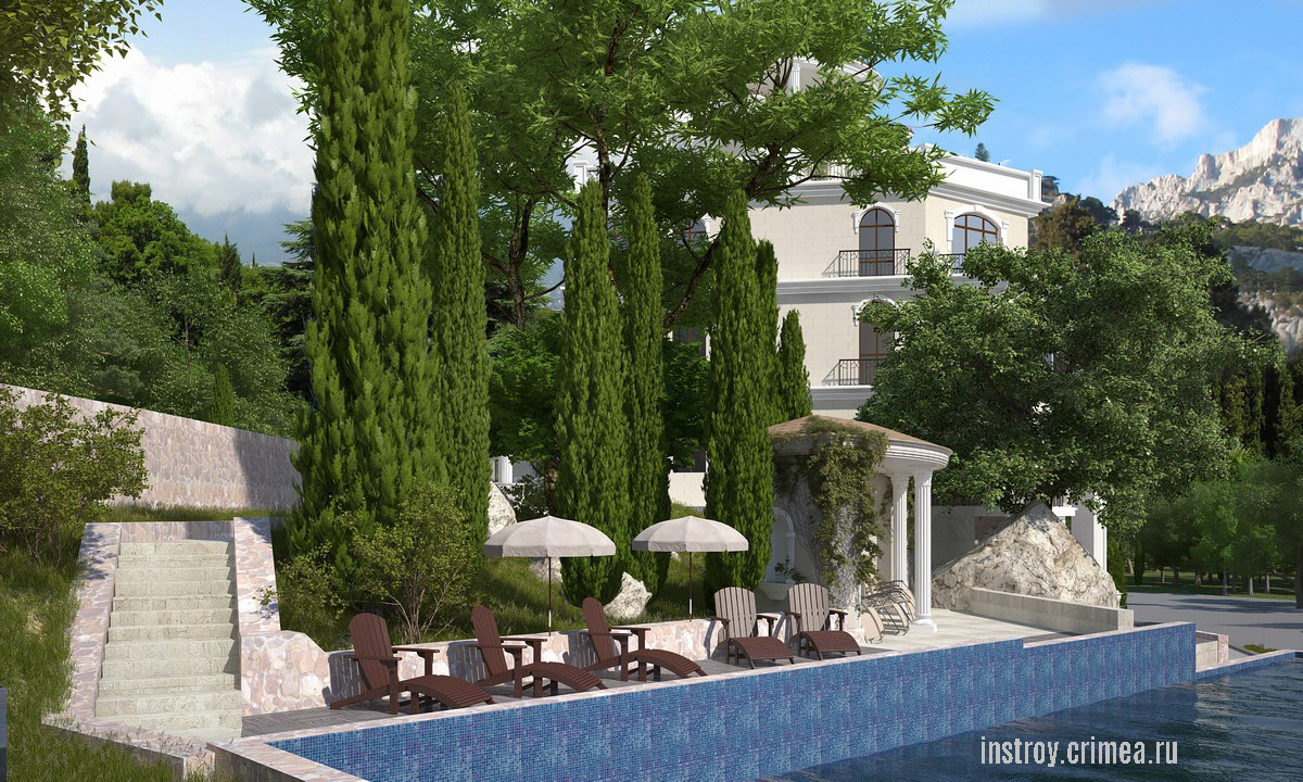 Проект частного отеля Ялта, Алушта, ЮБК. Проектирование домов – Евпатория, Бахчисарай, Джанкой