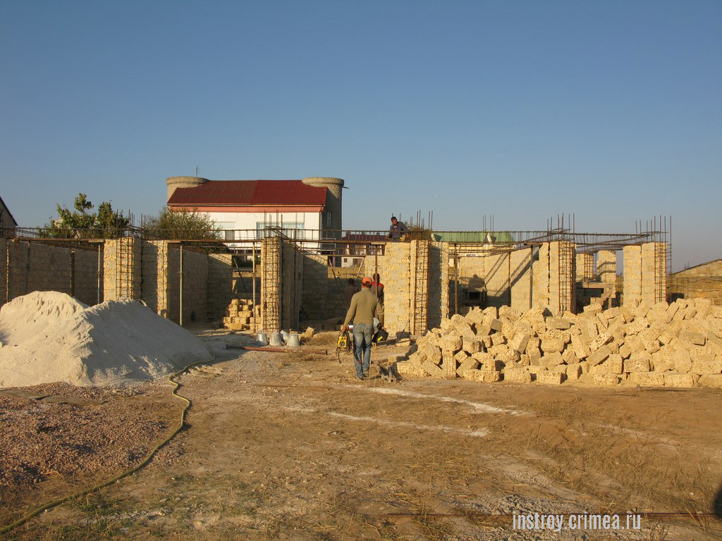 Проекты домов в Крыму из ракушечника. Заказать проект дом из ракушки / ракушняка - Крым Симферополь Ялта ИНстрой