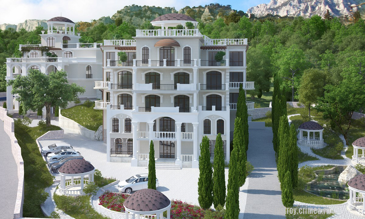 Проект гостиницы в Крыму, площадью до 1000 кв м Алупка, Ялта, ЮБК