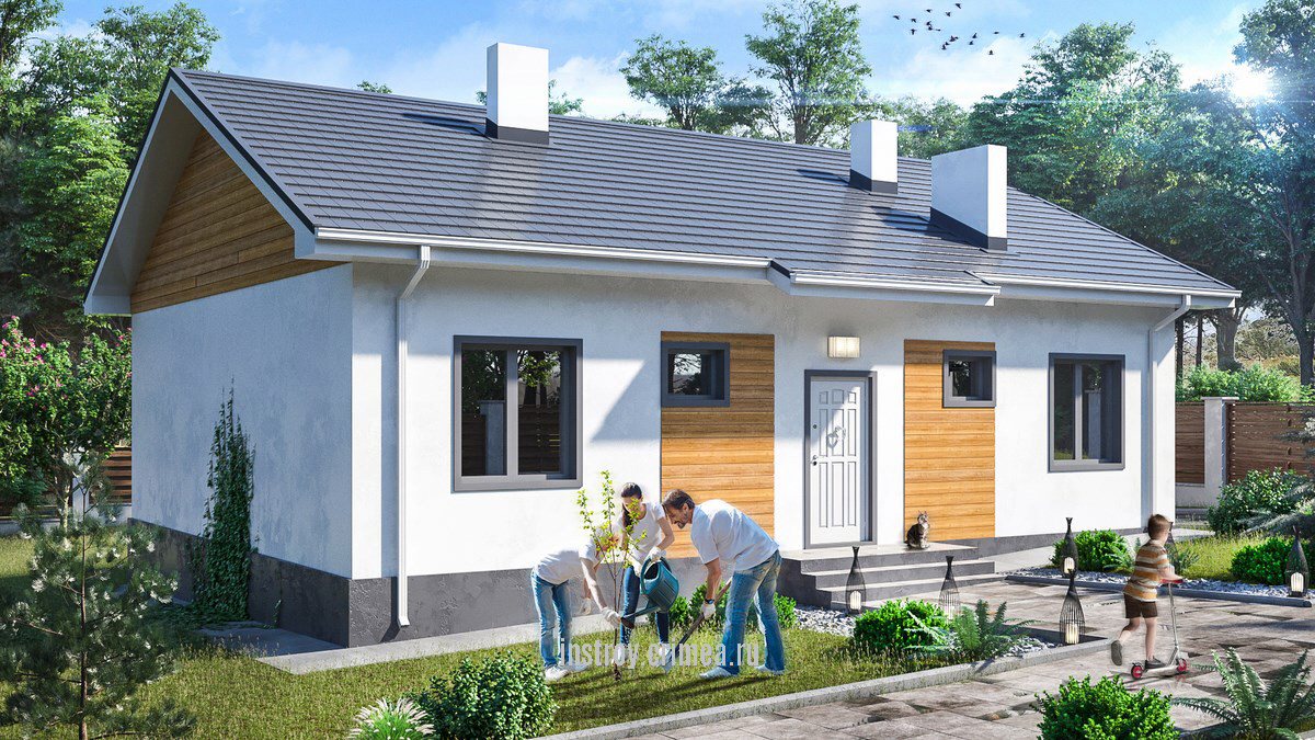 Типовой проект дома Z7 - Симферополь, Севастополь, Евпатория, Бахчисарай, Ялта. Крым, ИНстрой