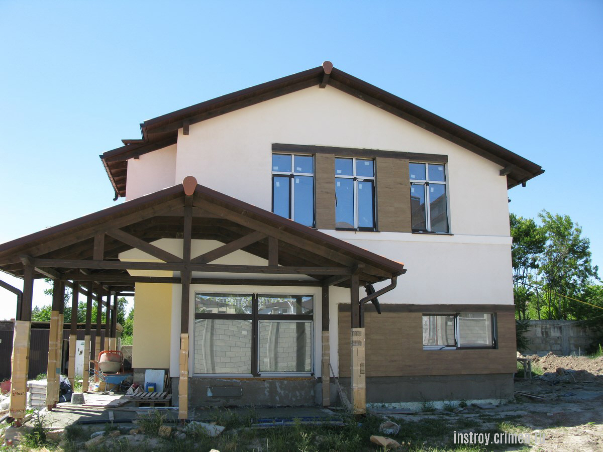 Дом в средиземноморском стиле из ракушки, Крым