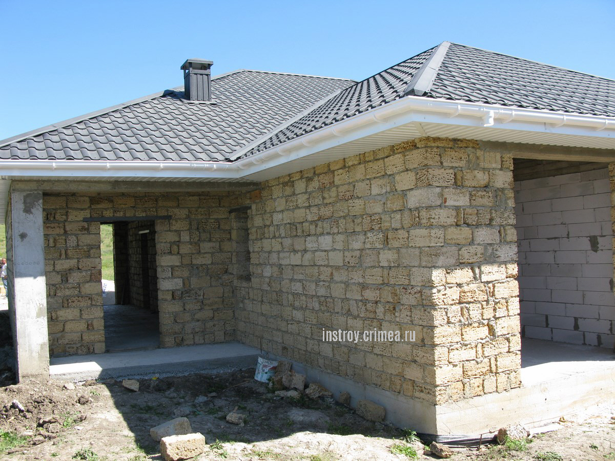 Проект дома из ракушки, Крым