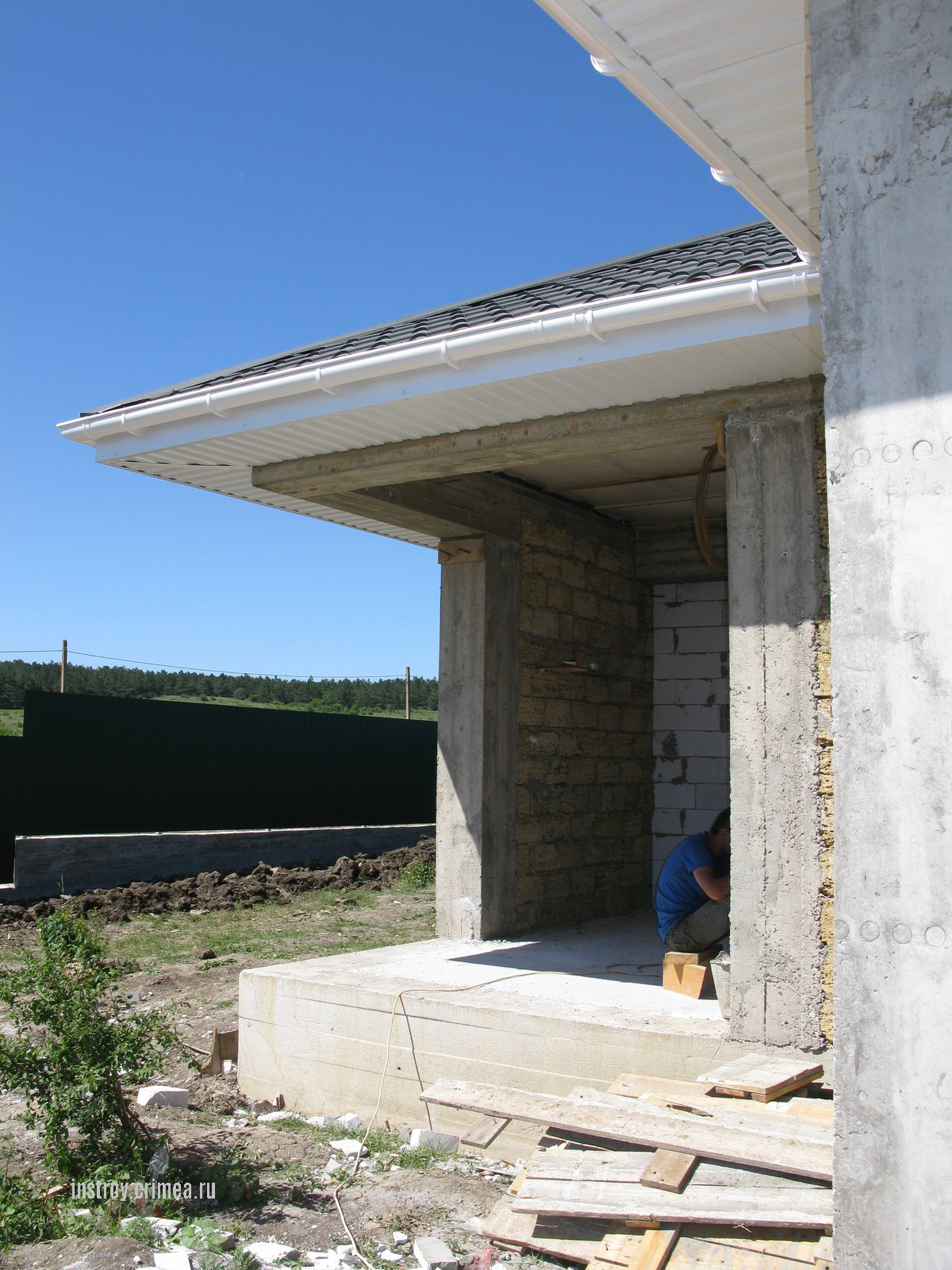 Проект одноэтажного дома из ракушки, Симферополь