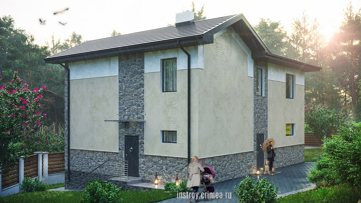 Жилой дом, Симферополь. Проектирование в Крыму: Симферополь, Евпатория, Бахчисарай, Севастополь, Ялта. Архитекторы Крыма, ЮБК