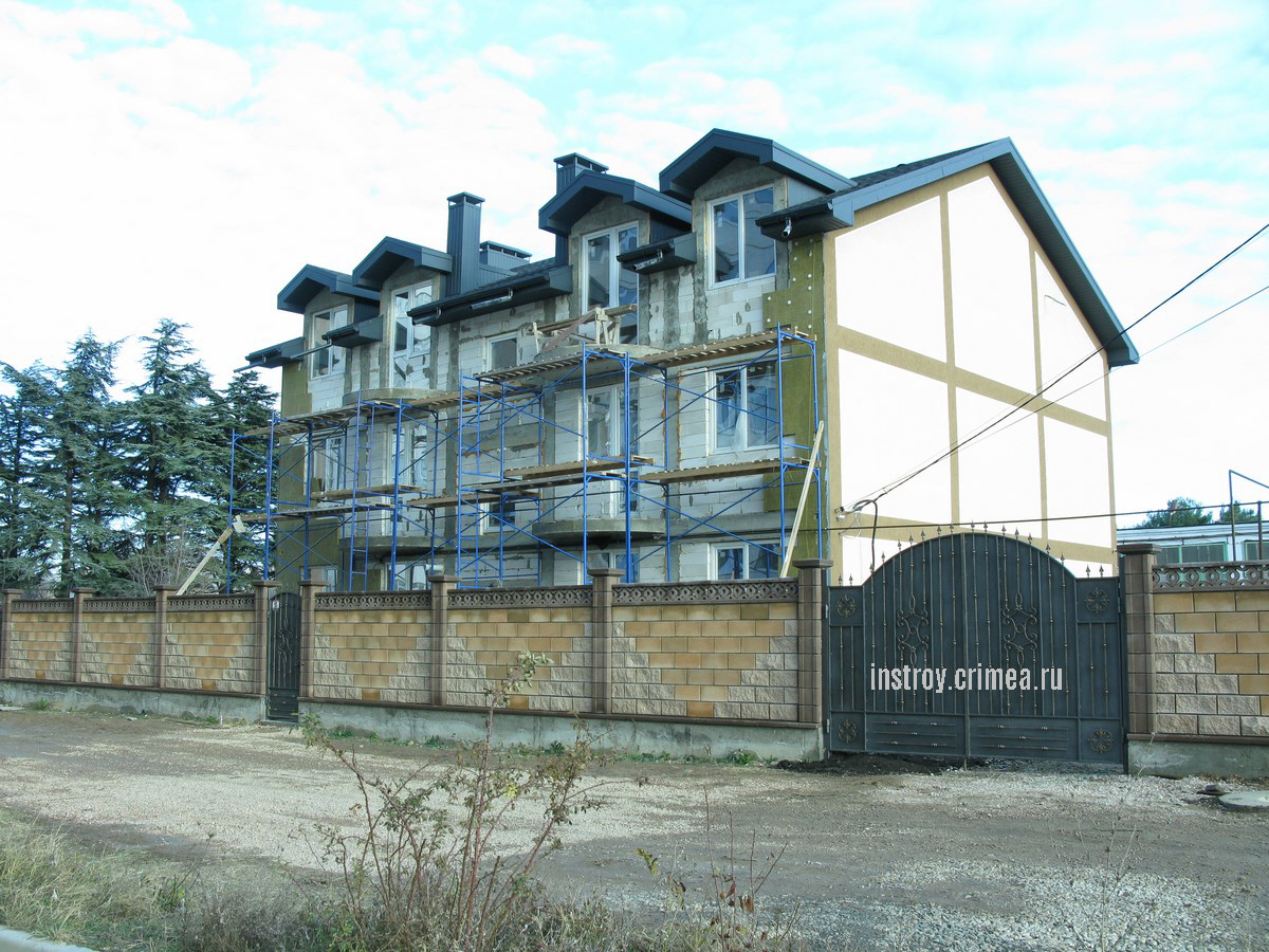 Утепление фасада дома каменной базальтовой ватой, Симферополь, Севастополь, Ялта