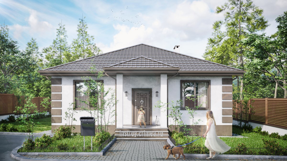 Готовый проект дома из ракушки - Симферополь, Севастополь, Евпатория, Бахчисарай, Ялта. Крым, ИНстрой