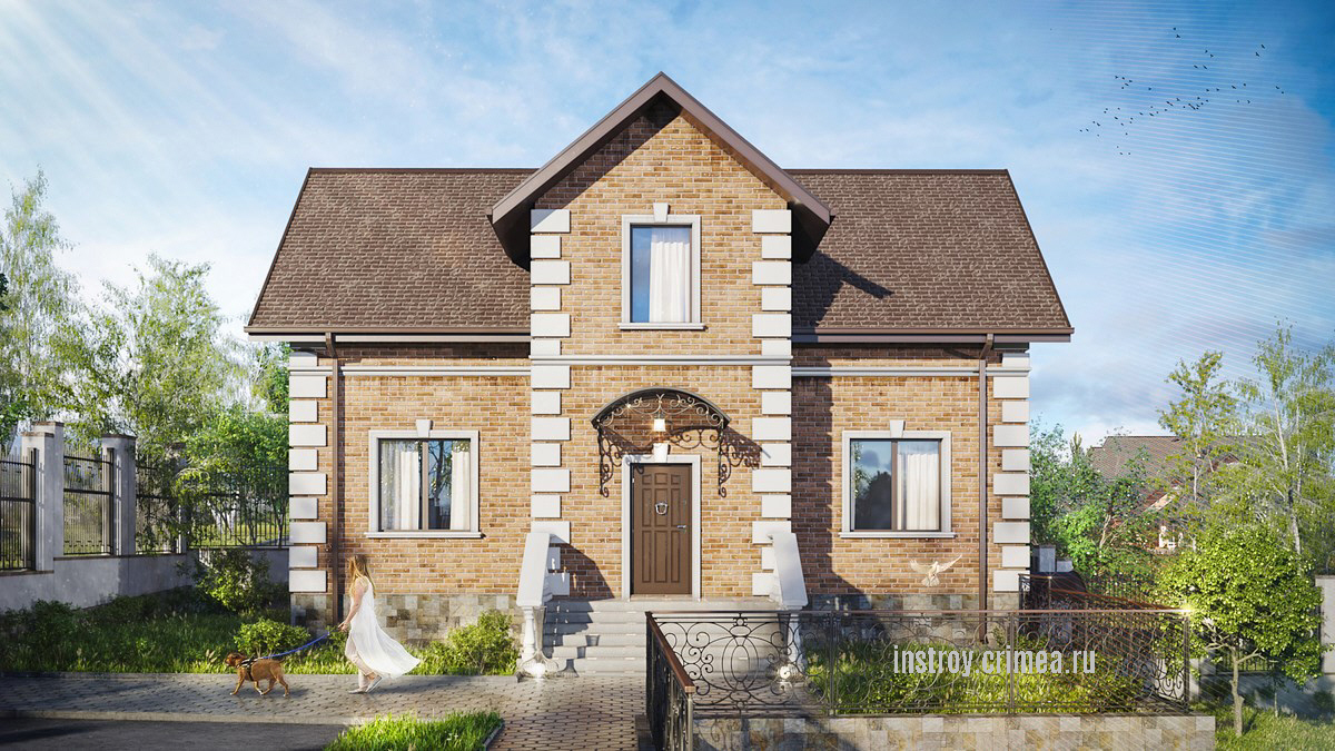 Проект дома 13 на 9 с мансардой, Симферополь