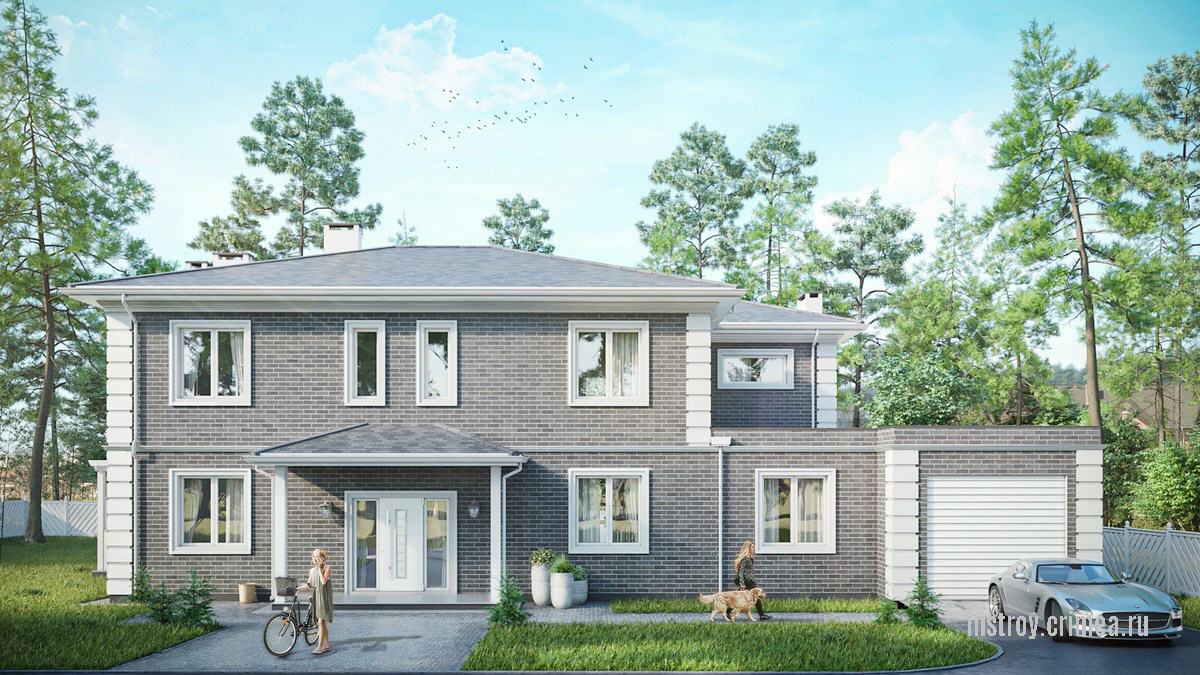 Двухэтажный жилой дом, Симферополь. Проектирование в Крыму: Евпатория, Бахчисарай, Симферополь, Севастополь, Ялта