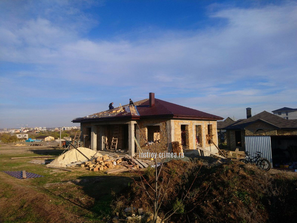 Жилой дом из ракушки в Симферополе