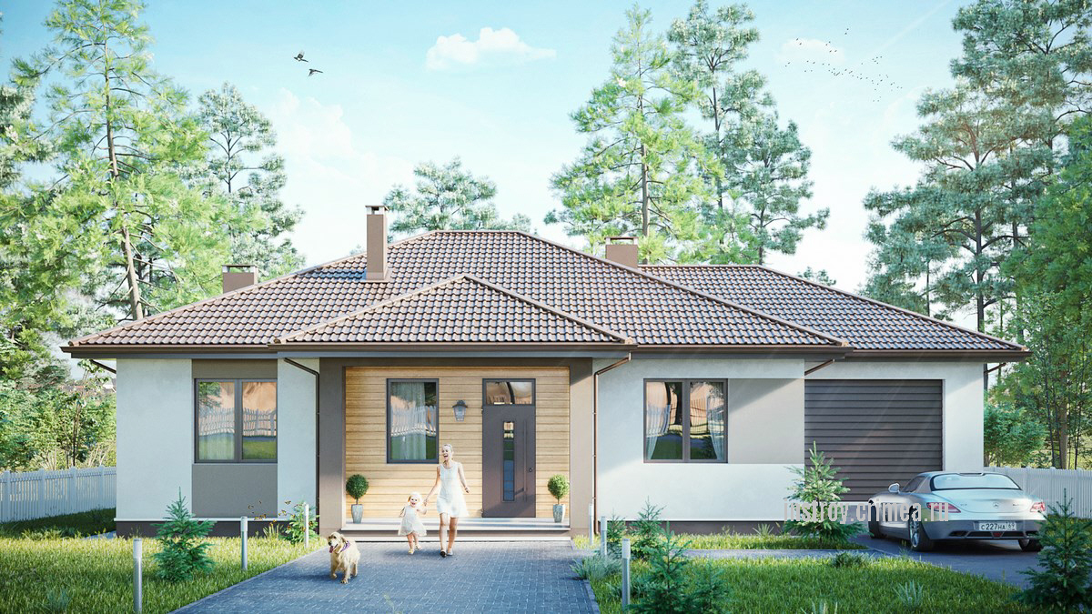 Проект каркасно каменного дома из ракушки - Симферополь, Севастополь, Евпатория, Бахчисарай, Ялта. Крым, ИНстрой