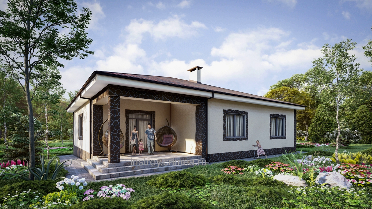 Проект дома из ракушки - Симферополь, Севастополь, Евпатория, Бахчисарай, Ялта. Крым, ИНстрой