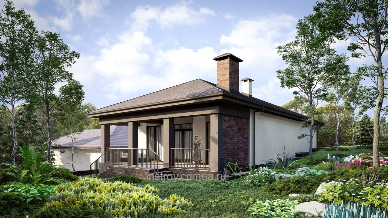 Проект дома из ракушки - Симферополь, Севастополь, Евпатория, Бахчисарай, Ялта. Крым, ИНстрой